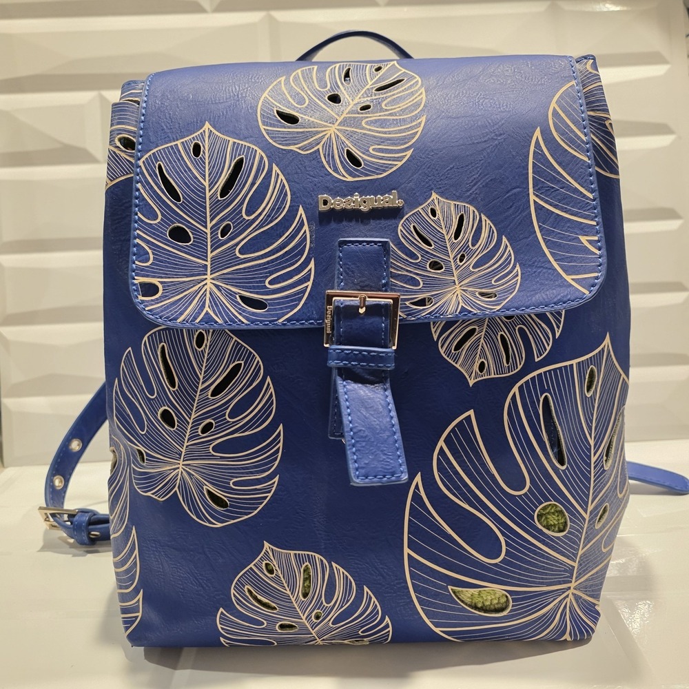 Fashion Backpack DESIGUAL Attalea Tor Unisex -Blue - New with Tags